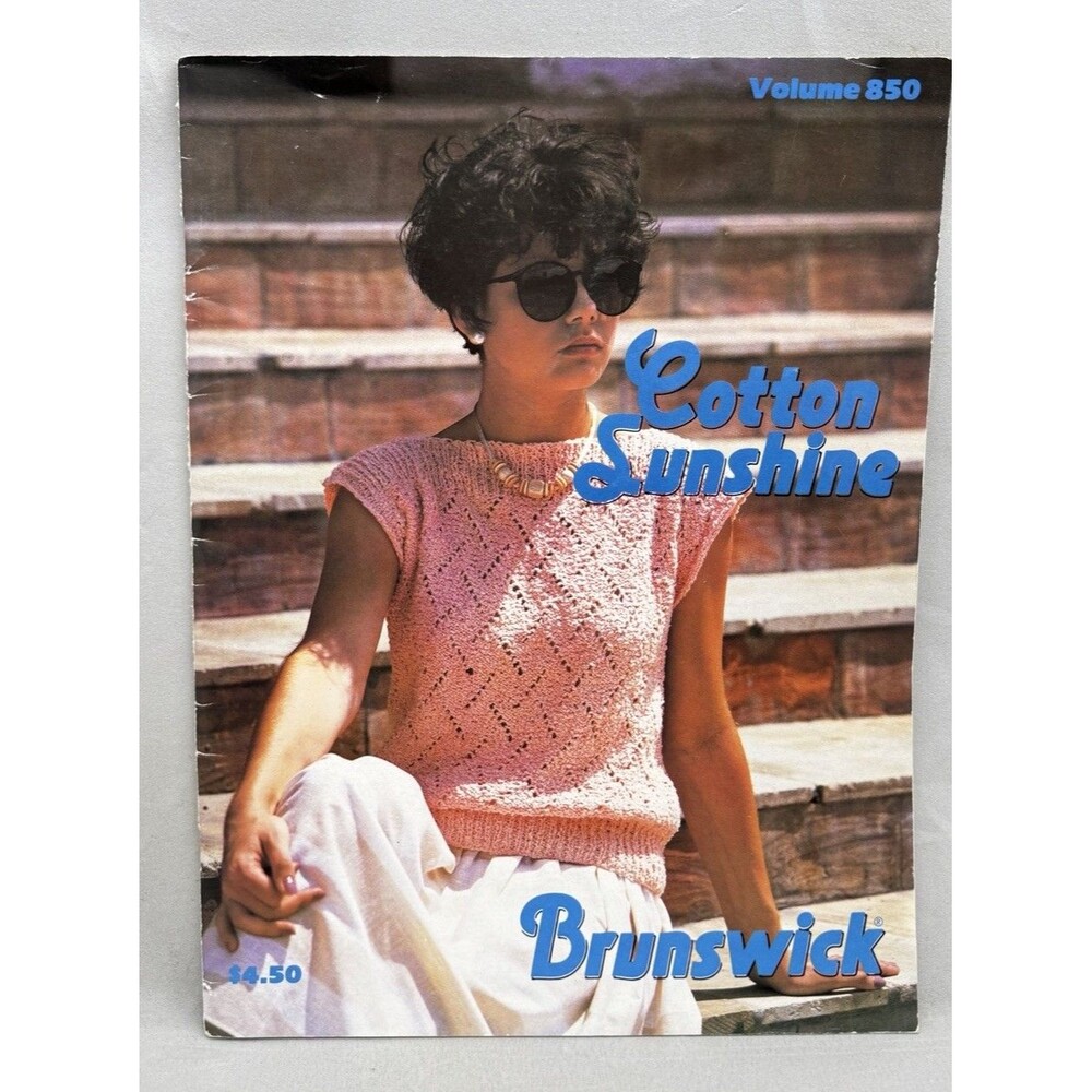 Cotton Sunshine Brunswick Vintage Knitting Pattern Book Volume 850 Retro